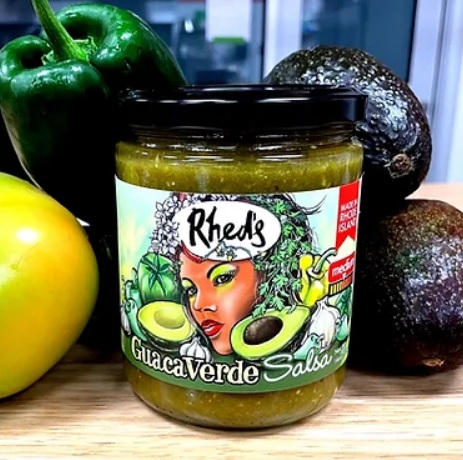 Rhed's GuacaVerde Salsa is made in Rhode Island by chefs. 