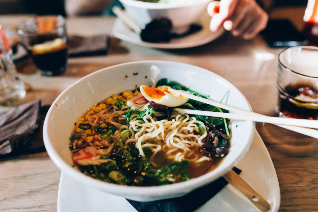 Ramen bowl from PVD Noodle Bar in Providence, Rhode Island.