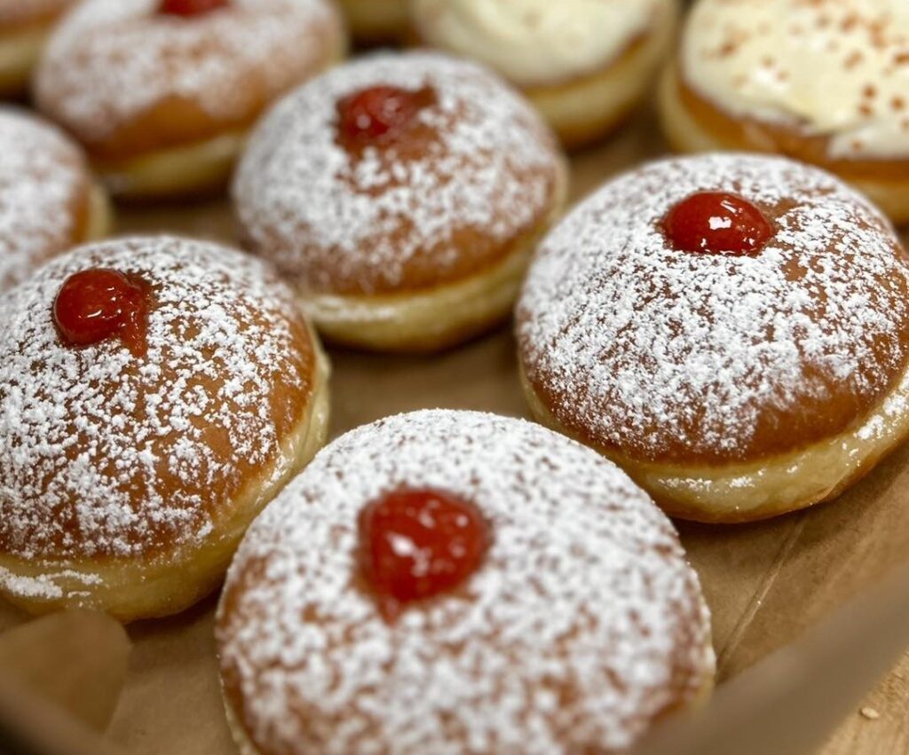 Israeli jelly filled doughnuts by Navad Bakery.