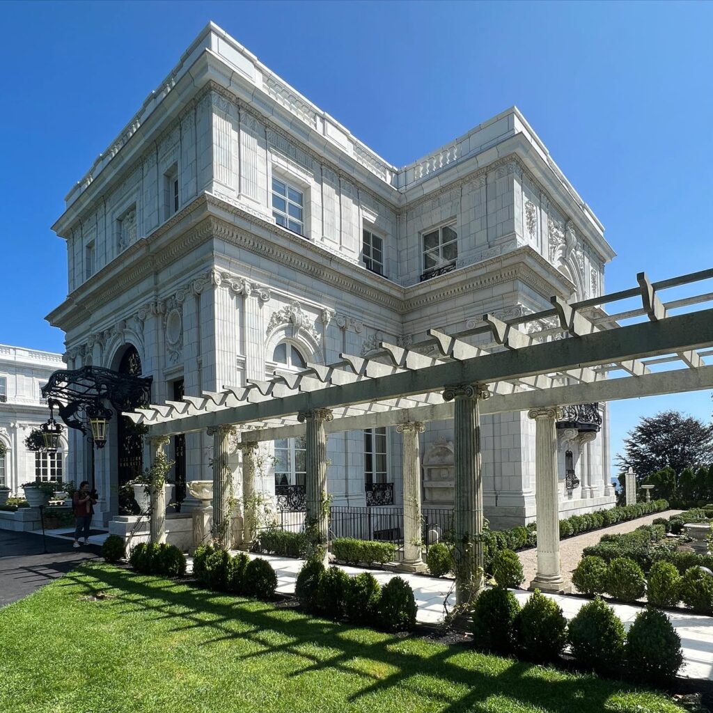 Rosecliff has the largest Gilded Age ballroom in Newport, Rhode Island. 