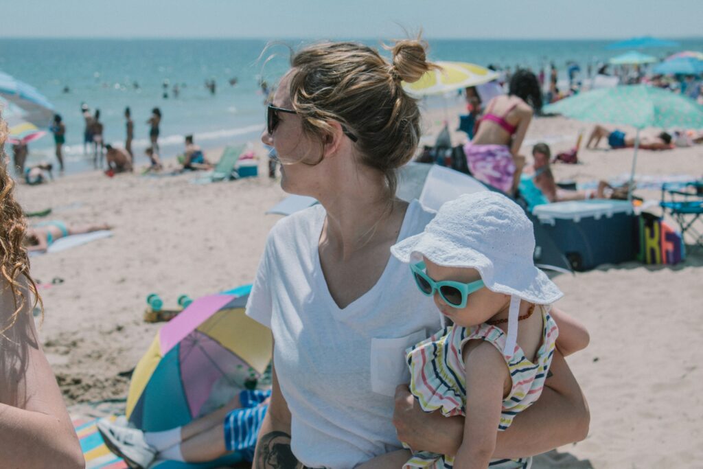 Misquamicut State Beach in Westerly Rhode Island.