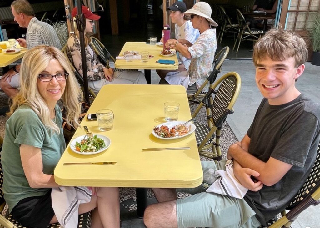 Mother and son foodies on a Rhode Island Red Food Tour.