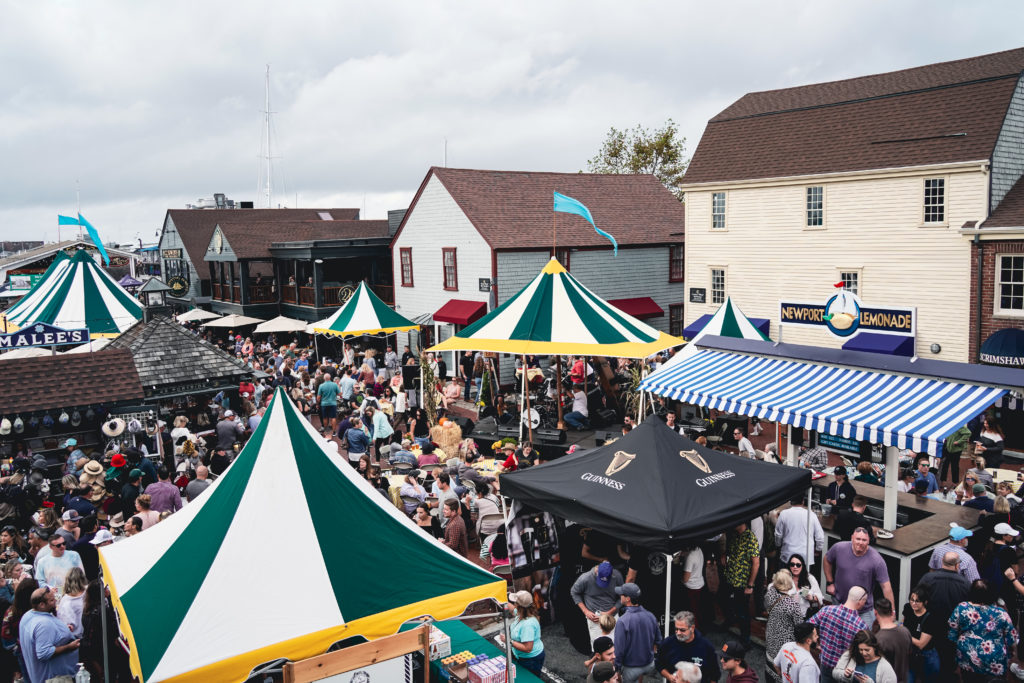 The Newport Oyster & Chowder Festival in Newport, Rhode Island. 