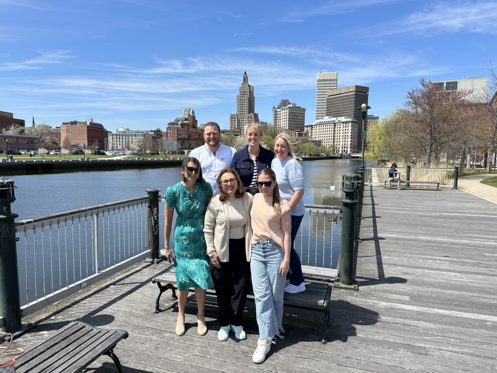 Photo of six women on a food tour in Providence.