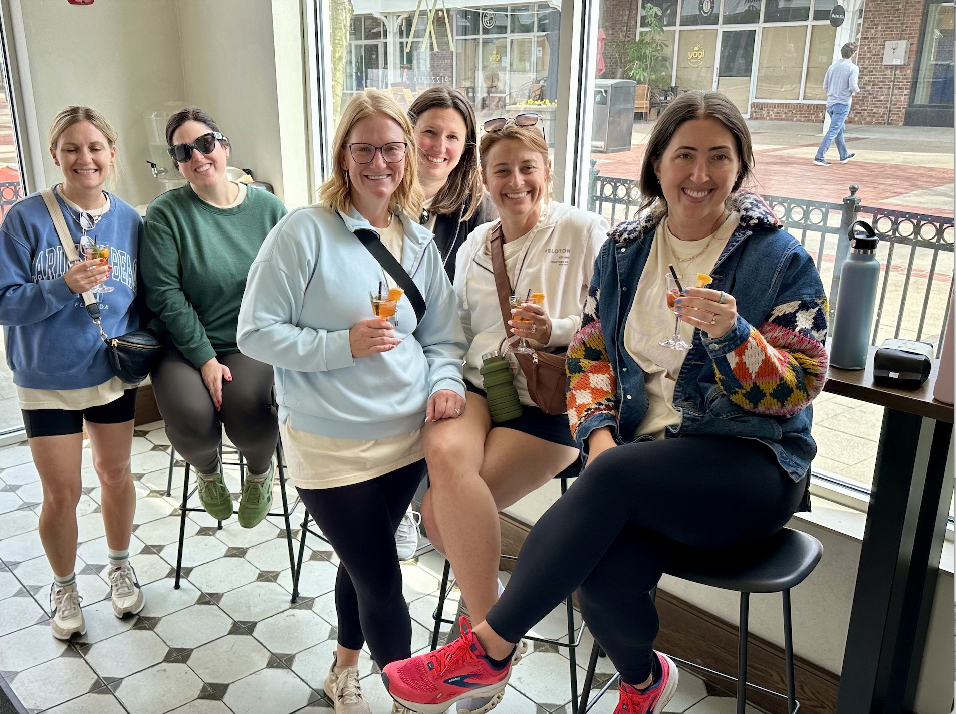 A photo of a group of women on a food tour in Newport, Rhode Island.