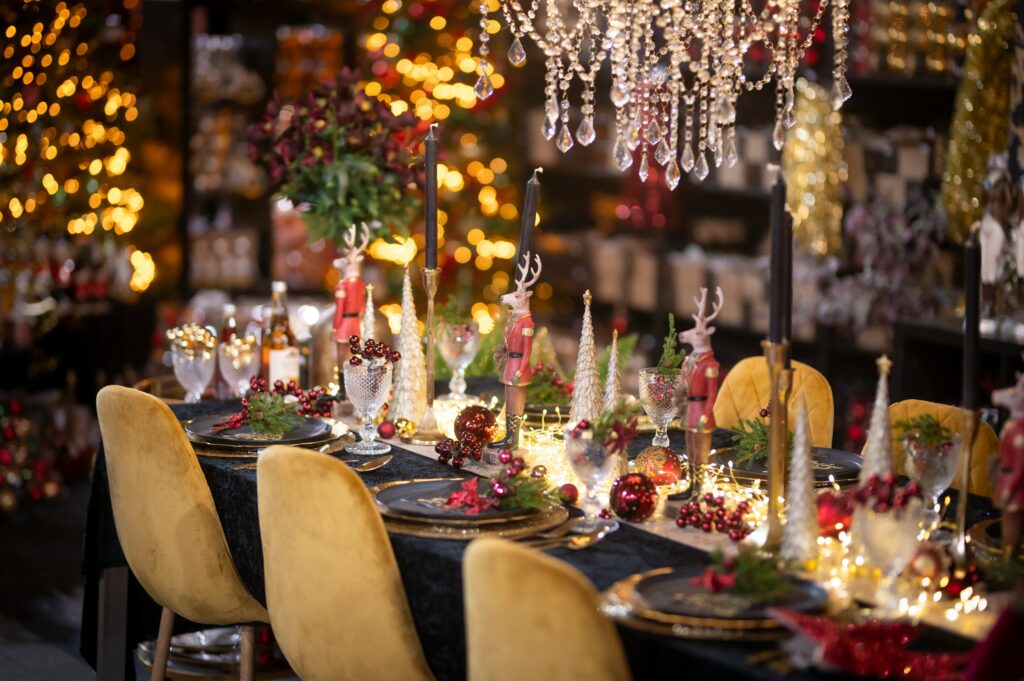 A beautiful holiday table.